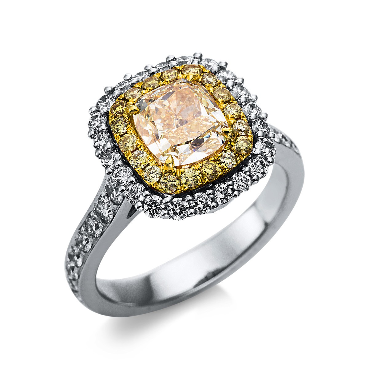 ring 18 kt WG+YG, GIA2195535783