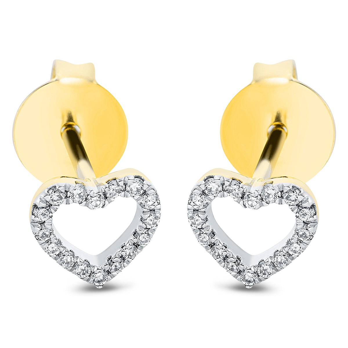 earrings 18 kt YG heart