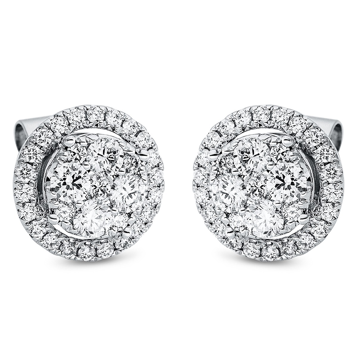 earrings 18 kt WG circle