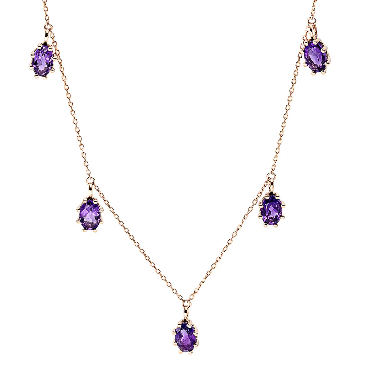 necklace 18 kt RG, with loop at 40 cm