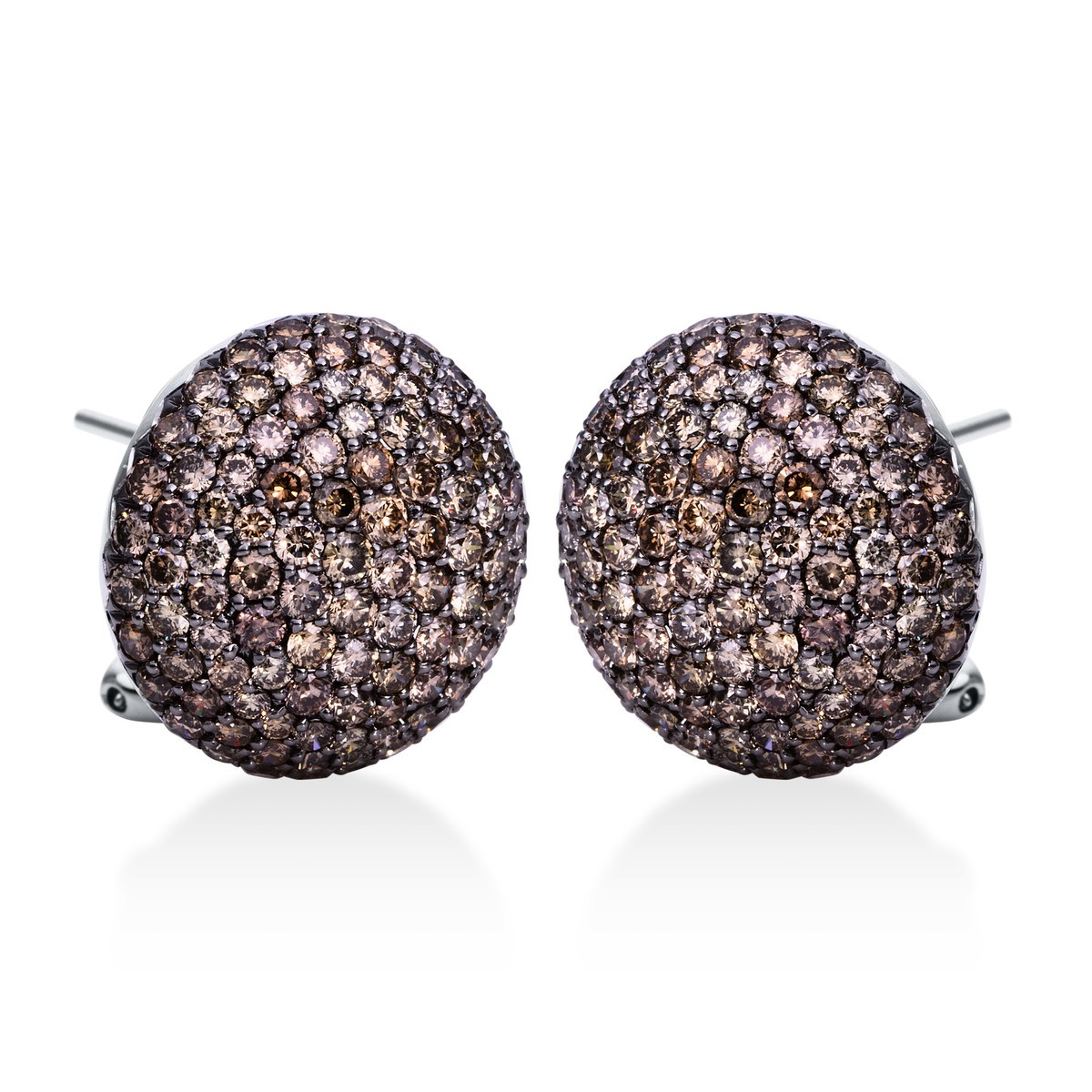 earrings 18 kt WG, Setting Black Rhodium