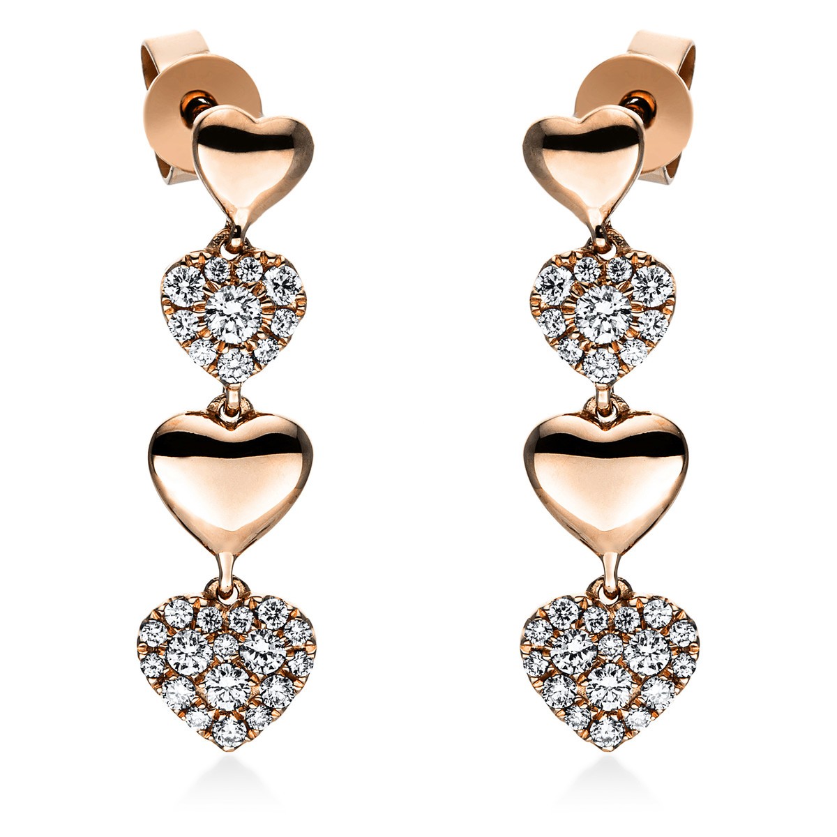 earrings 18 kt RG 
