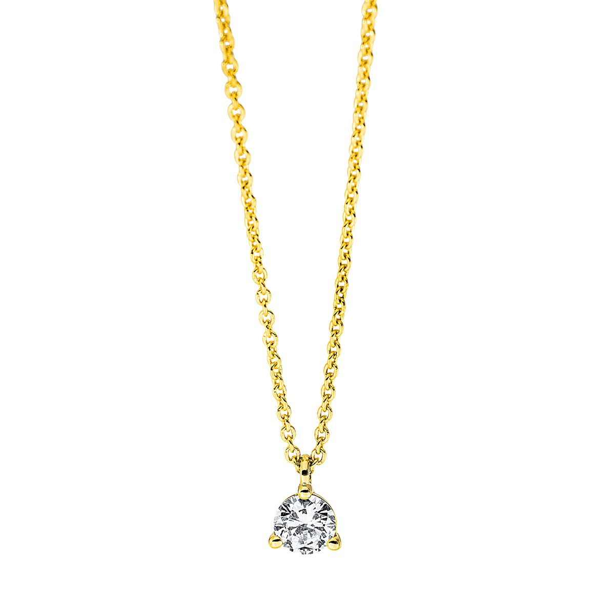 necklace 18 kt YG, with loop