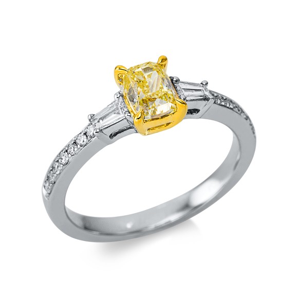 ring 18 kt WG+YG, GIA#2427108703