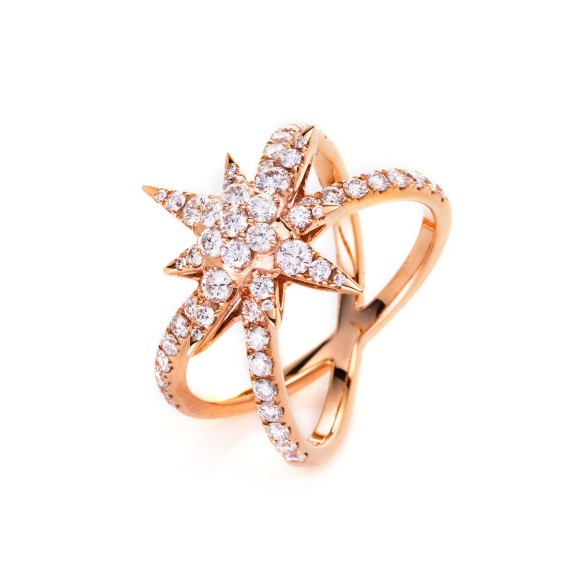 ring 18 kt RG star