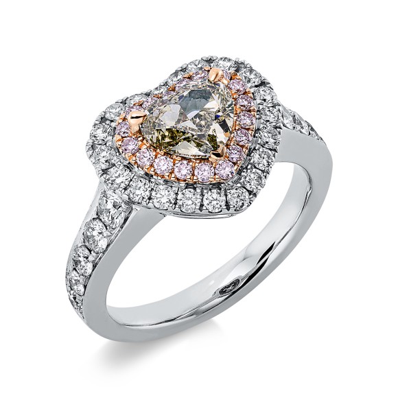 ring 18 kt WG+RG, GIA7466420099