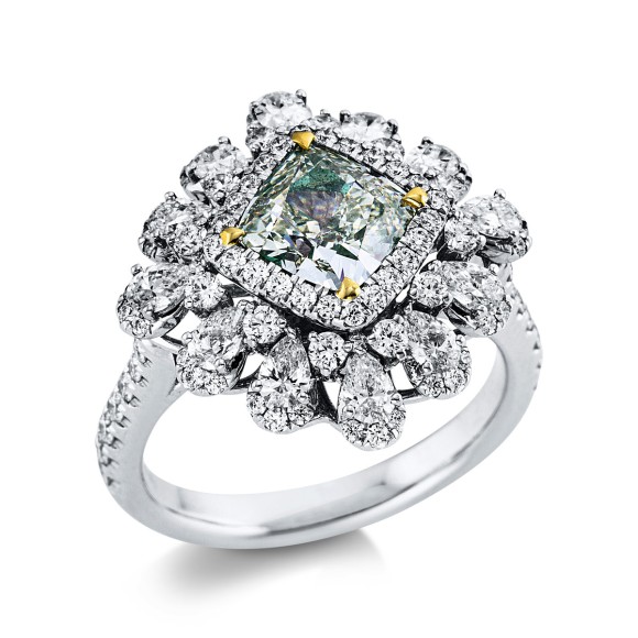 ring 18 kt WG+YG, GIA2165033752