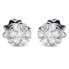 earrings 18 kt WG circle