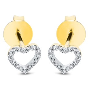 earrings 18 kt YG heart