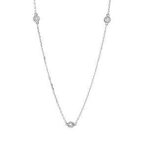 necklace 18 kt WG, with loop at 40 cm