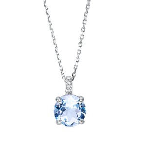 necklace 18 kt WG, with loop at 40 cm + 42 cm