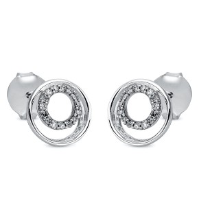 earrings 18 kt WG circle