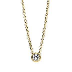 necklace 18 kt YG, with loop at 40+42,5 cm