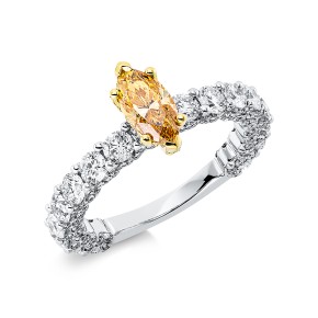 ring 18 kt WG+YG, GIA 2426255110