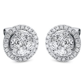 earrings 18 kt WG circle