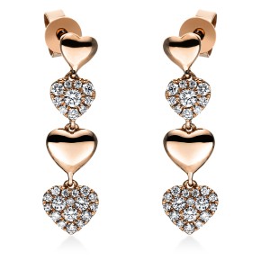 earrings 18 kt RG 
