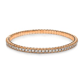 bracelet 18 kt RG, flex-band, variable