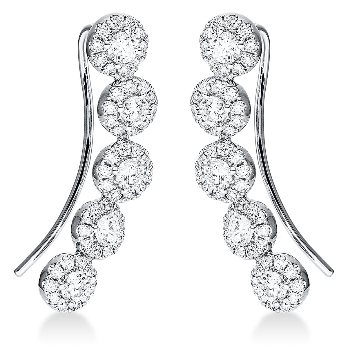 earrings 18 kt WG